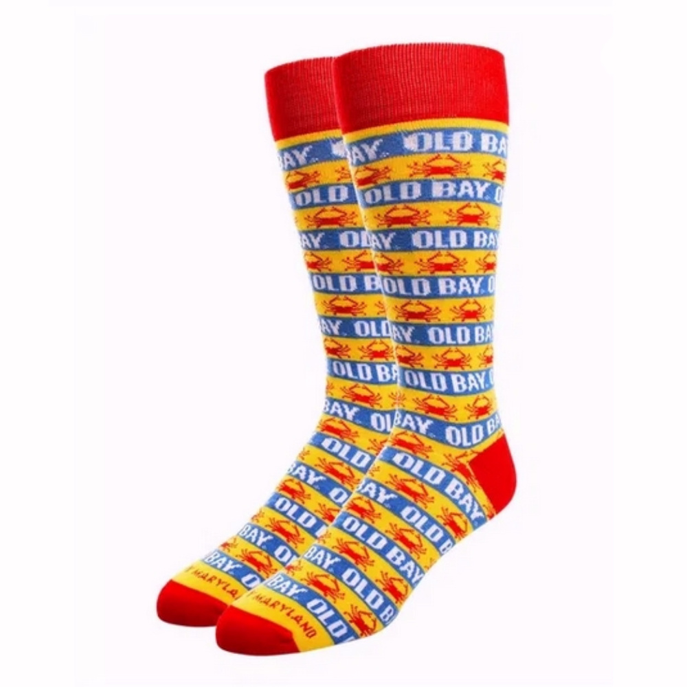 Old Bay Stripes Dress Socks - NEW FAST SHIP